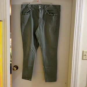 Mossimo Supply Co. Green skinny jeans